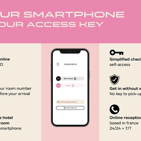 Hotel Des Sept - Entree Autonome, Reception En Ligne - Encore Mieux Orléans Exteriör bild